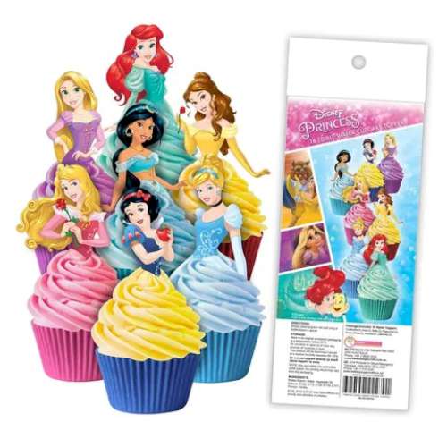 Edible Wafer Paper Cupcake Decorations - Disney Princess